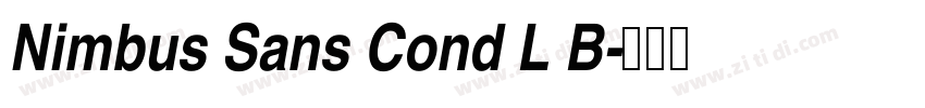 Nimbus Sans Cond L B字体转换